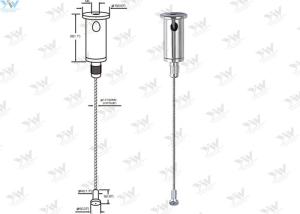 China Diecast End Wire Suspension Kit Hardware Adjustable Steel Wire Hanger wholesale