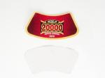 aluminum foil beer label metallized paper 0.2mm thickness aluminum foil gold