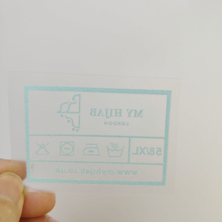 Custom Heat Transfer Tagless Neck Labels Heat Seal Clothing Size Labels