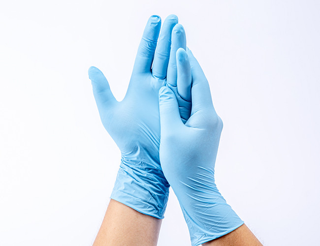 Ambidextrous Non Medical Disposable Nitrile Gloves With Powdered Free