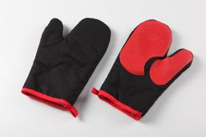 China silicone oven mitts/ oven glove OEM offer sizes:27*17 31*18cm material:cotton+silicone wholesale