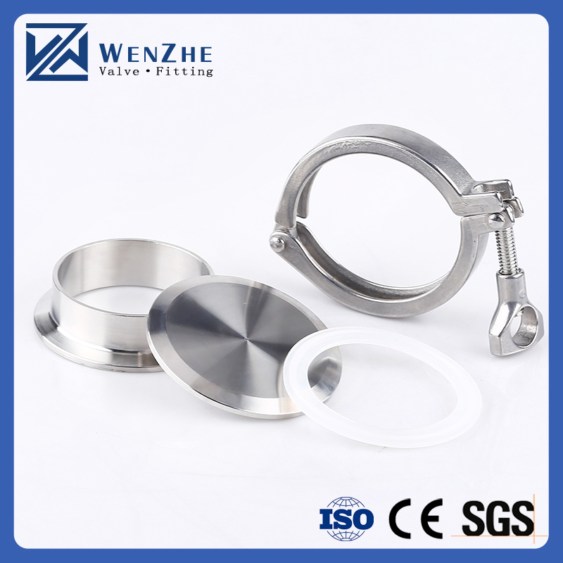 Custom Round Head Code Sanitary 304/316L Stainless Steel 1.5 Tri Clamp Ferrule End Cap