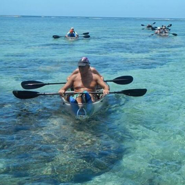 100 % Clear Plastic Kayak For Sport / Sightseeing 21.5kg Weight Stable
