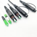 Reinforced Mini SC/APC Fiber Optic Connectors Outdoor Waterproof Field