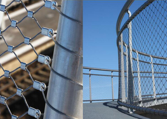 Anti Climbing Soft 3.2mm Flexible Stainless Steel Cable Mesh For Childrens Safety