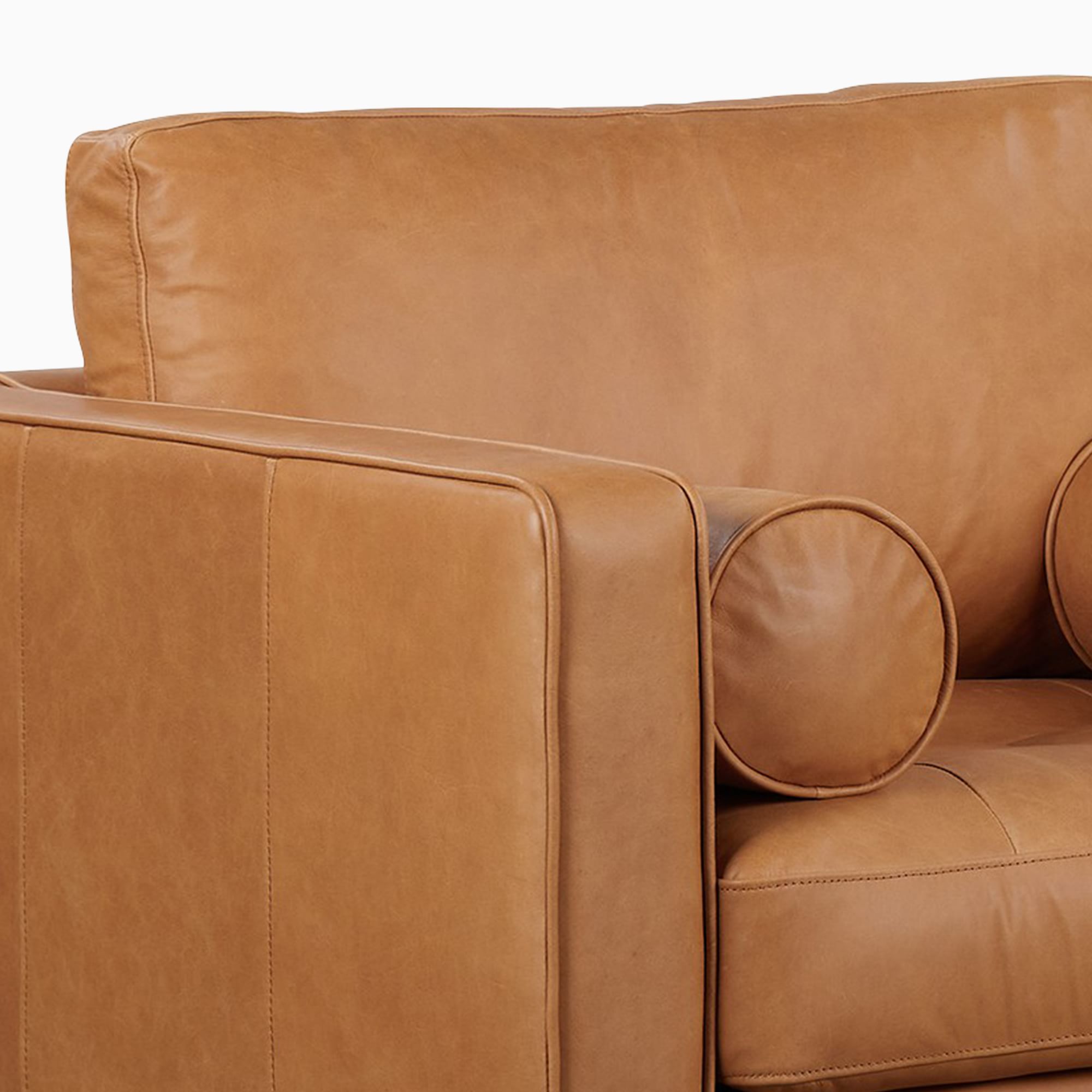 Modern Velvet Arm Leather Chaise Lounge Chair With Ottoman Stool