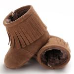 2019 winter wholesale Faux suede Tassel 0-18 months crib baby boots