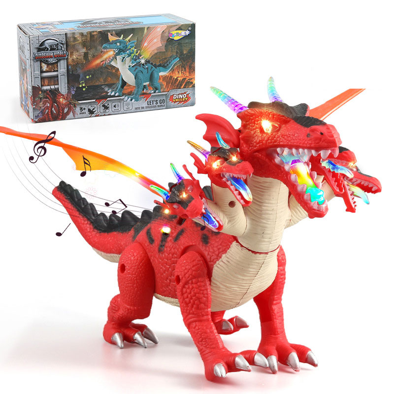 PVC Electric Dinosaur Toy for Children Age Range 0 to 24 Months Sound and Light Effects