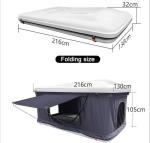 Outdoor Roof Top Tent with 216*130*105CM, Color Gray, Waterproof, PU3000MM