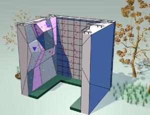 China Plywood Board Indoor Climbing Wall For Residential wholesale