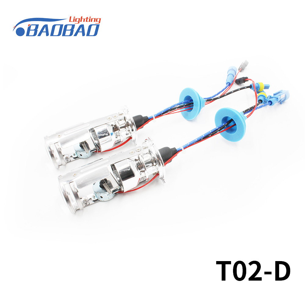 T02-D Car Mini double lens hi/low projector lens hid xenon kit