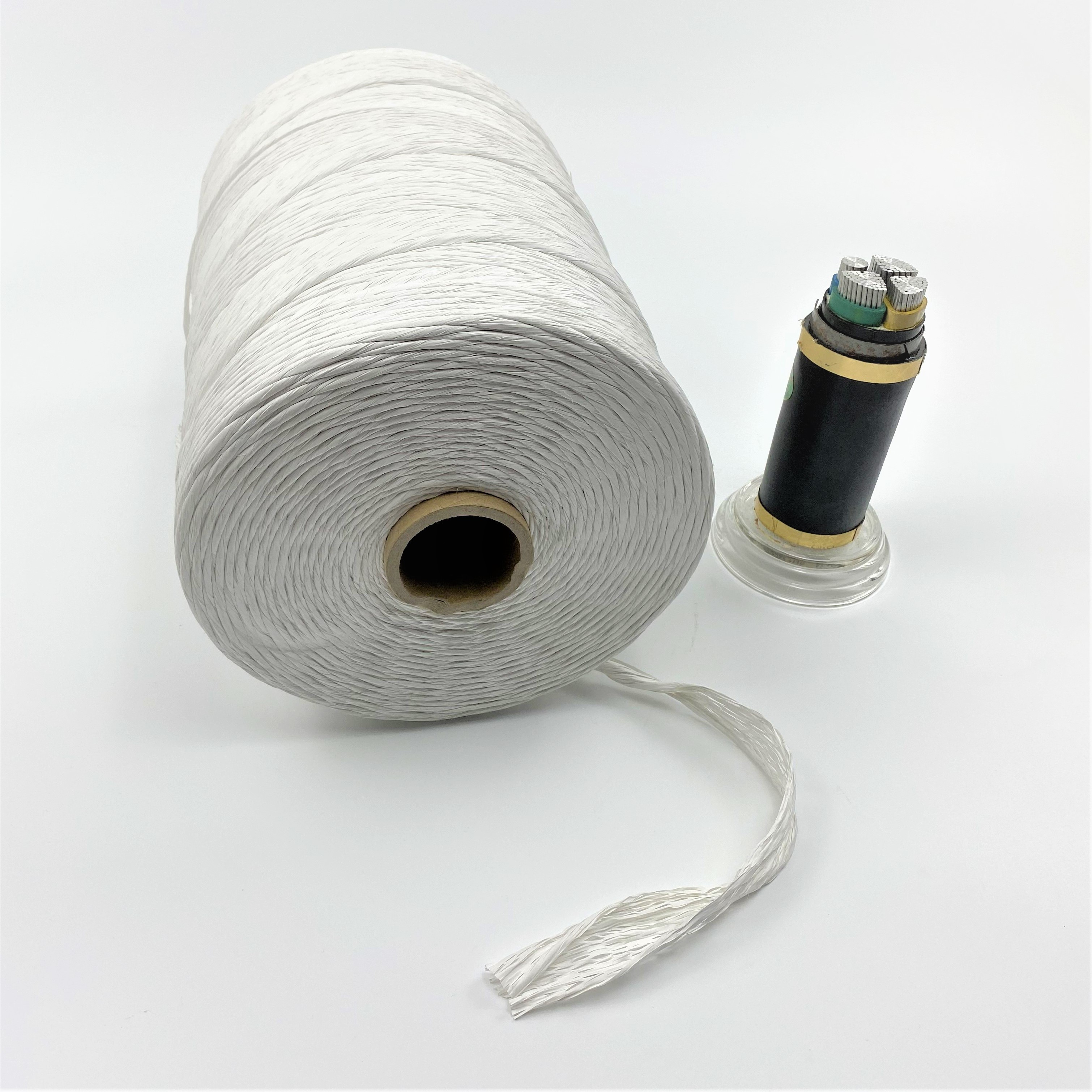 High Grade CaCo3 And PP Cable Filler Yarn 4KD-200KD For Wire Filling