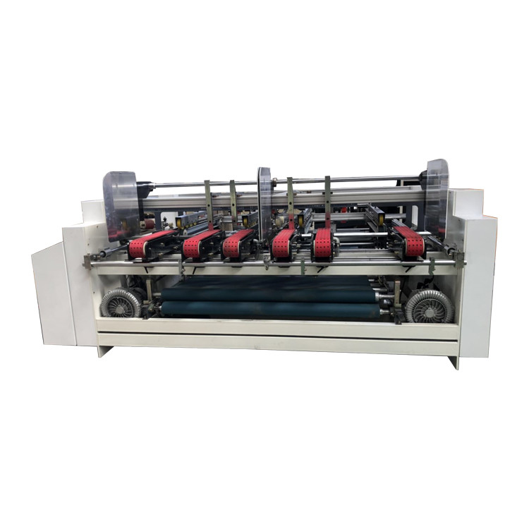 Double Piece Corrugated Carton Folder Gluer Machine For Sheet Pasting