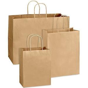 China Biodegradable Recycled High Quality Handle Kraft Brown Paper Bag wholesale