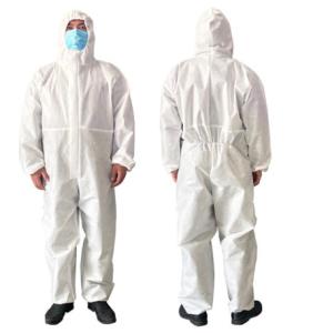 China Breathable Disposable Isolation Gowns , Latex Free Disposable Protective Coveralls wholesale