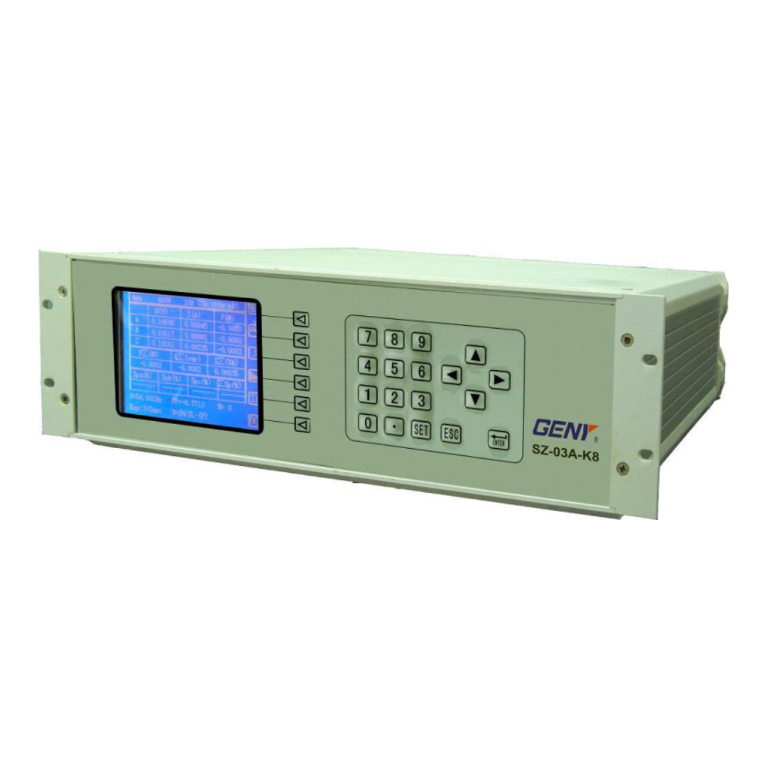 SZ-03A-K8 Stationary Reference Three Phase Energy Meter 0.02% Accuracy
