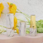 Cylinder Matte Marble Square Empty Lipstick Tubes DIY 4-5g