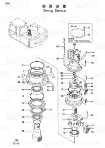 China 9111265 Heavy Duty EX120-2 Excavator Swing Drive Catalog System Hydraulic Motor wholesale
