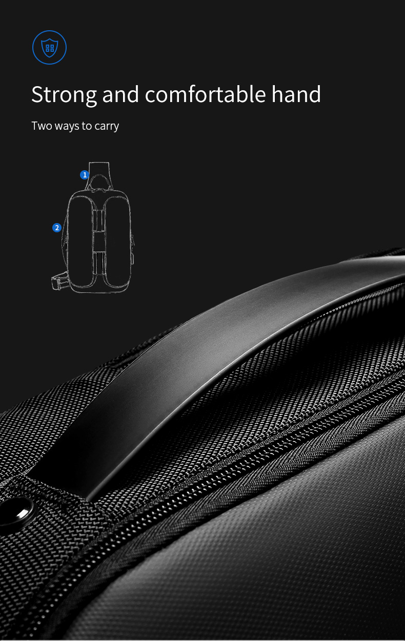 Fashionable Crossbody Mens Sling Bag Waterproof OEM/ODM Accepable