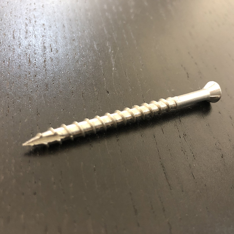 #10x65mm Square Wood Stainless Steel Trim Head Screws