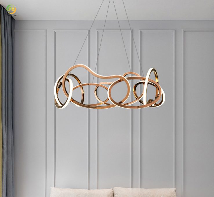 JYLIGHTING Light Luxury Modern Restaurant Chandelier Modern Simple Creative