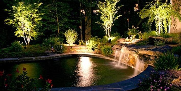 Outdoor LED Garden Lights , 3000K Warm White Garden Path Lights 12W 12V DC