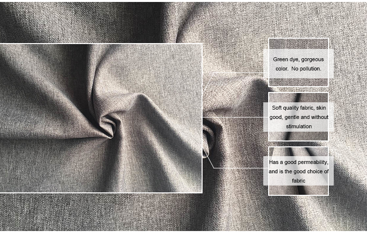 Memory 100D Polyester Cation Woven Melange Twill Winter Jacket Fabric For Sportswear
