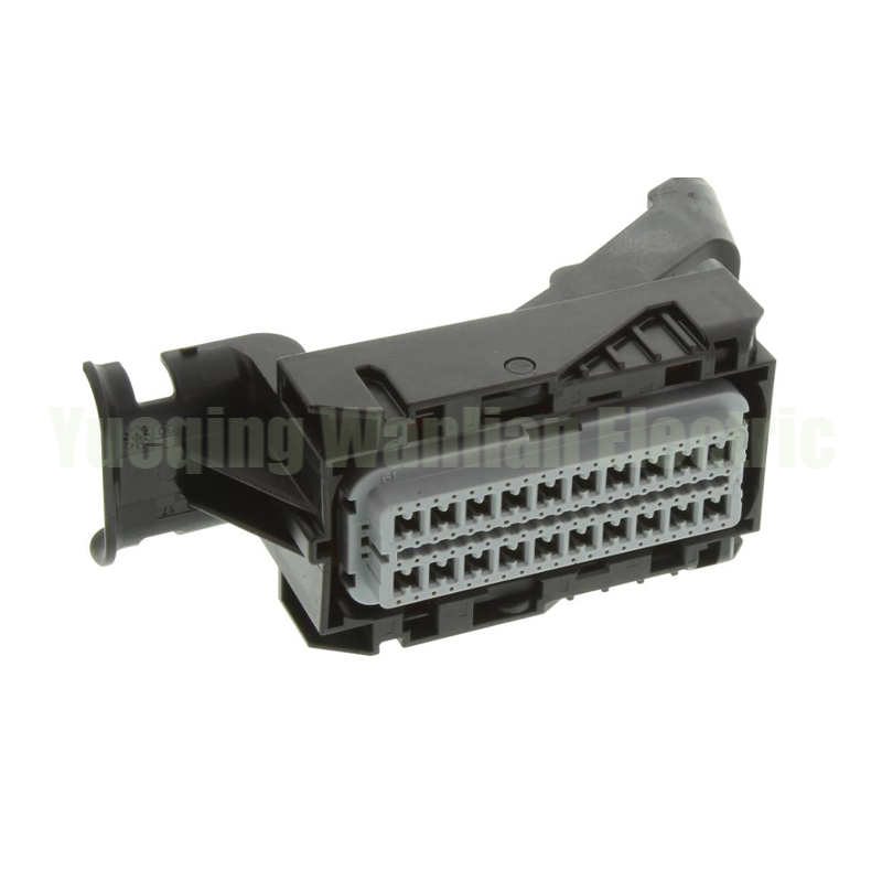 34566-0803 80 Pin Automotive ECU Connector Socket Black Color