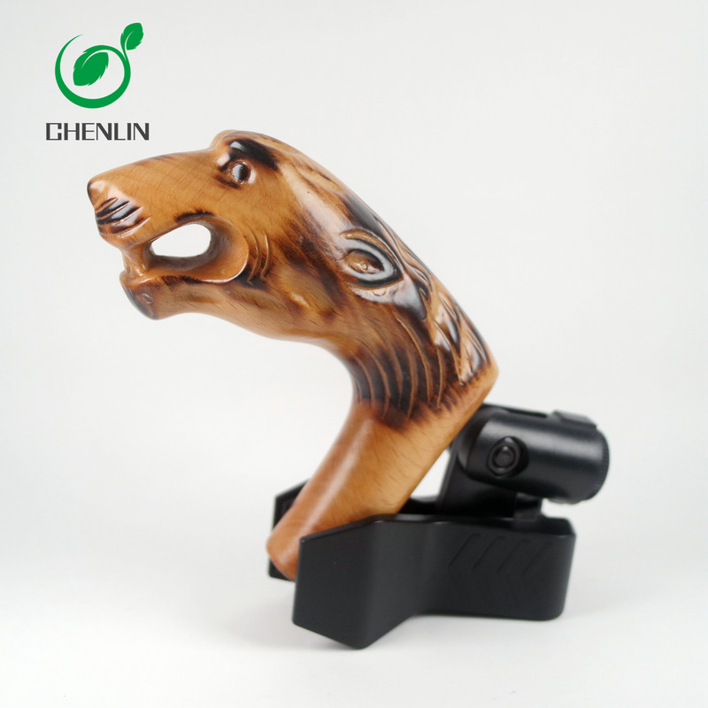 OEM ODM Carving Wooden Umbrella Handle Various Color Windproof