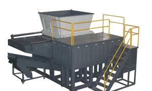 China Industrial Plastic Shredder Machine , Four Shafts Mini Plastic Shredder wholesale