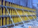 Vertical Wall Formwork Systems Composed With H20 Beams , Steel Walings , Plywood