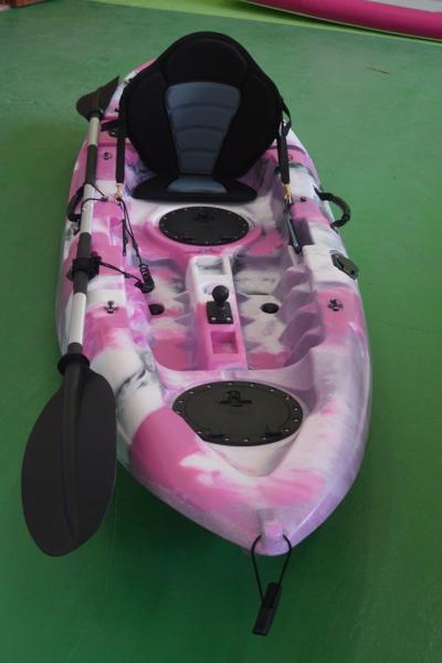 9 Feet Adult Kayak Fishing Boats , Heavy Duty Stable Fishing Kayak Multi