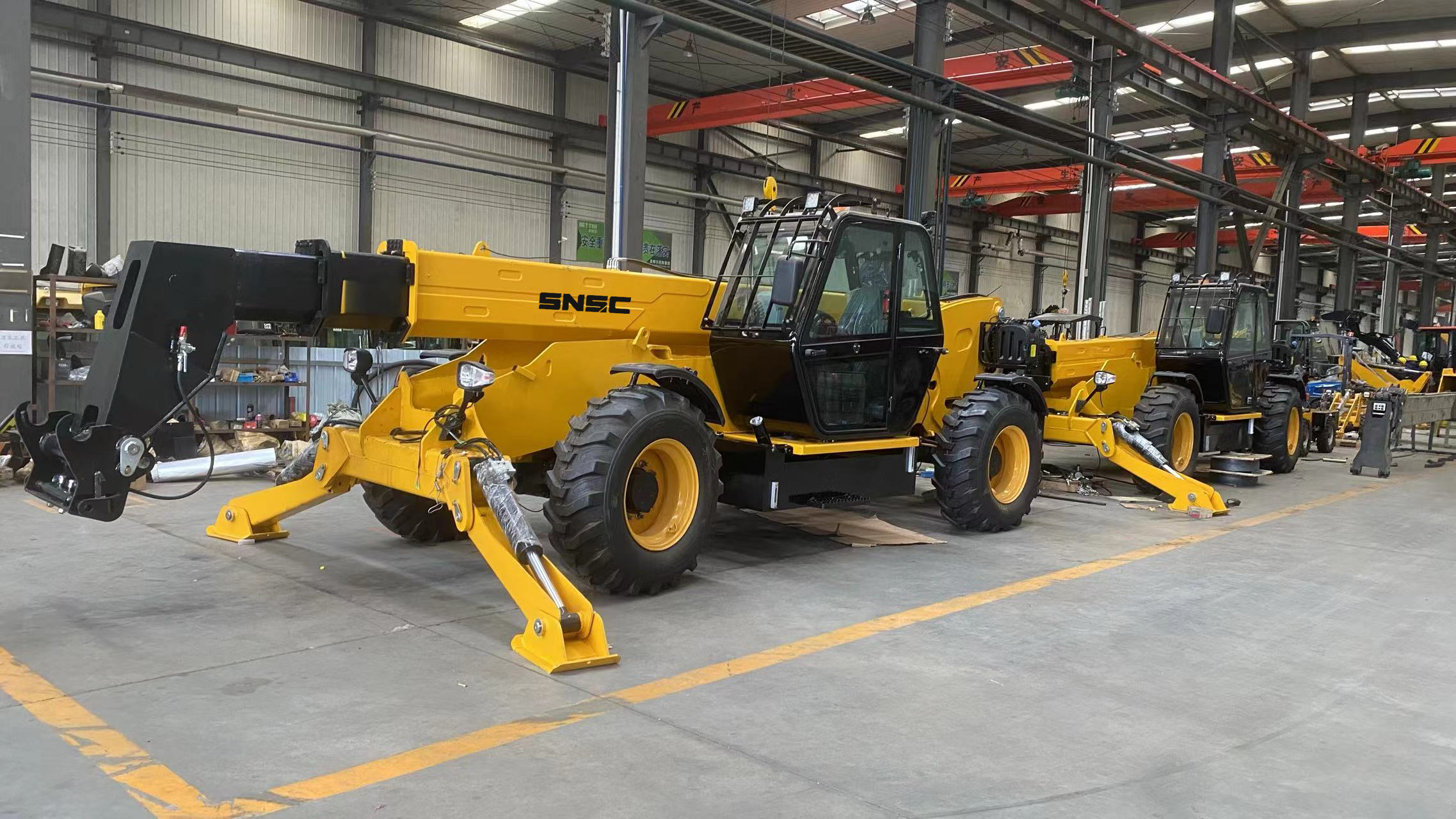 Smooth Construction with 4X4 Telescopic Handler Telescopic Boom Forklift