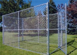 China Hot Dip Galvanized Diamond Shape Wire Mesh Sportsfield Chain Link Fence wholesale