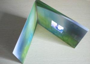 China Advertising invitation paper video crafts 2.4inch video greeting brochure cards wholesale