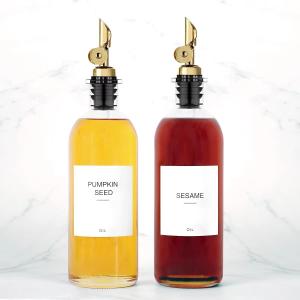 China Customized 350ml 500ml Glass Bottle for Olive Oil Vodka Custom Glass Bottle Whiskey wholesale