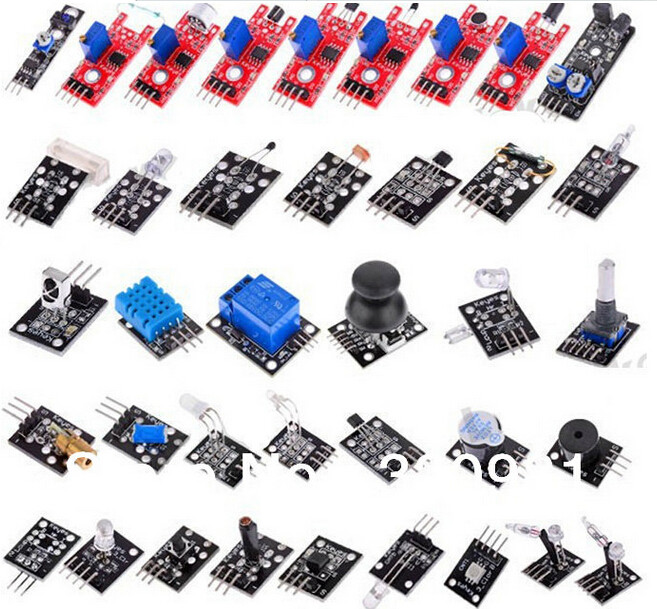 DIY Electronic Sensor Kit 37 in 1 Sensor Module Starter Kit for Ardu