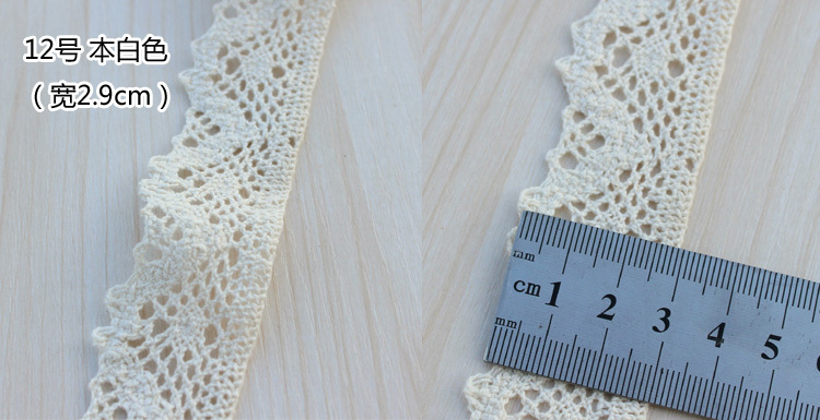 mixed color 20yards/lot(1.0cm wide) Cotton Crochet Lace Ribbon Wedding Sewing Bridal Bow L