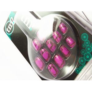 Fashion Pink Kids / Children Fake Nails Natural / Charm With Plastic