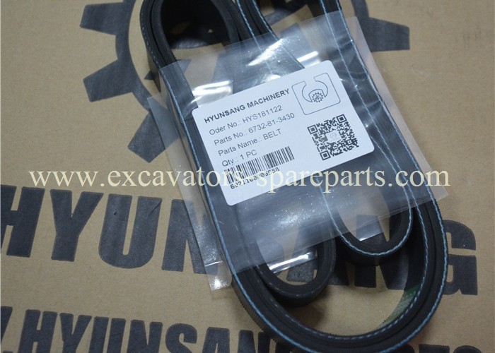 6732-81-3430 6732-81-3330 Engine Belt Rubber For Komastu Excavator PC300-7 PC200-7