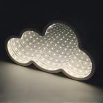 Cloud led mirror tunnel light