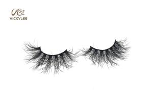 China Artificial Synthetic Fiber 24MM Dramatic Long Eyelashes wholesale