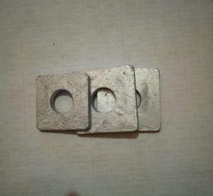 China Metric Square Steel Washers , Industrial Galvanised Square Washers DIN 125 wholesale