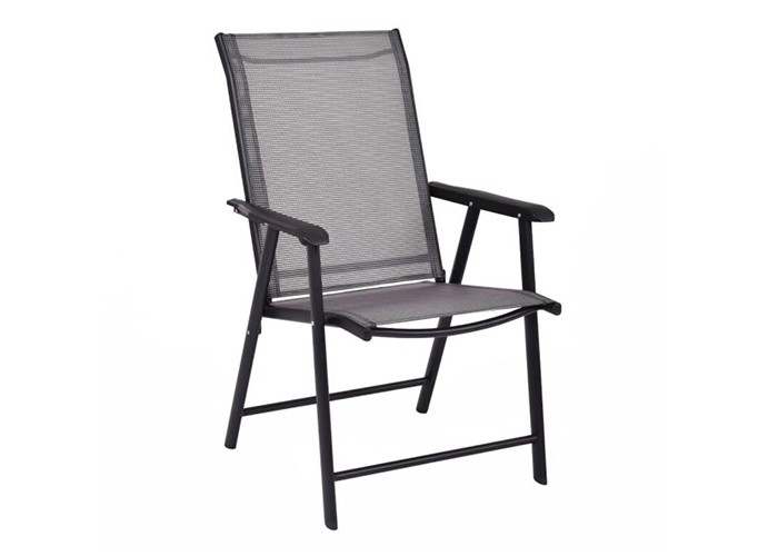 Multifunctional Outdoor Foldable Chair Textilene Patio Set High Density Weaving