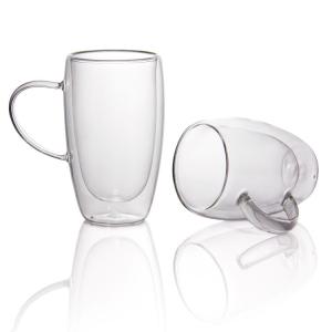 China OEM Borosilicate Double Wall Glass Tea Insulated Cups 80ml wholesale