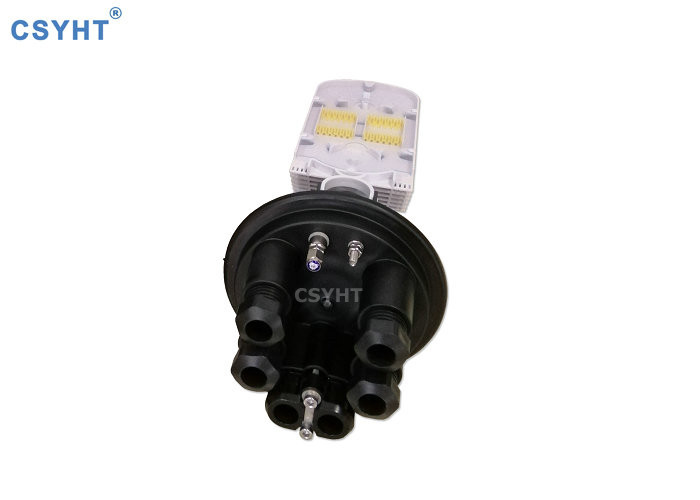 Mechanical FTTB 144FO Vertical Fiber Optic Closure For OPGW Fitting