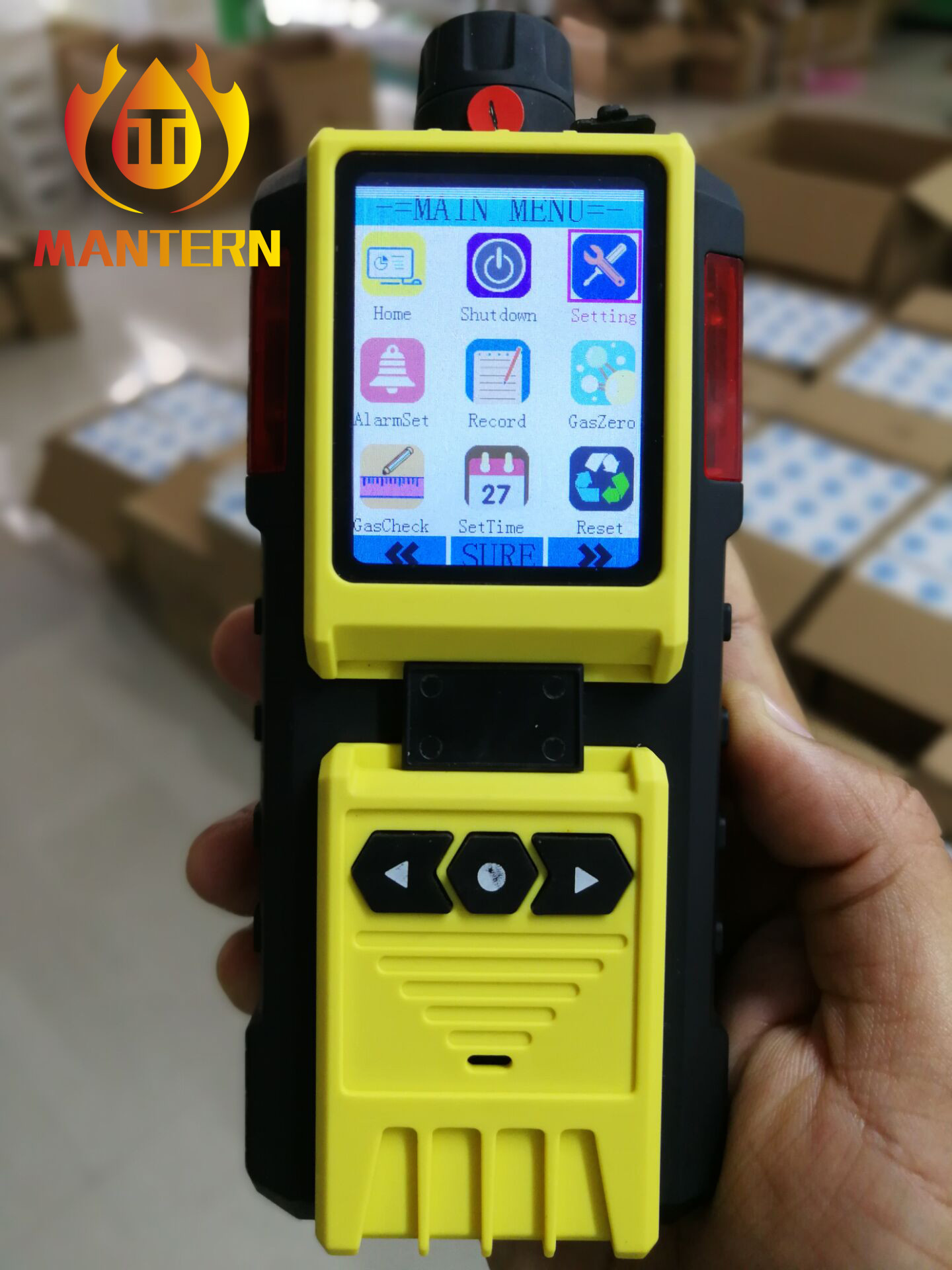 5 In 1 Multi Portable Gas Detector Visual And Audible Alarm With Vibration