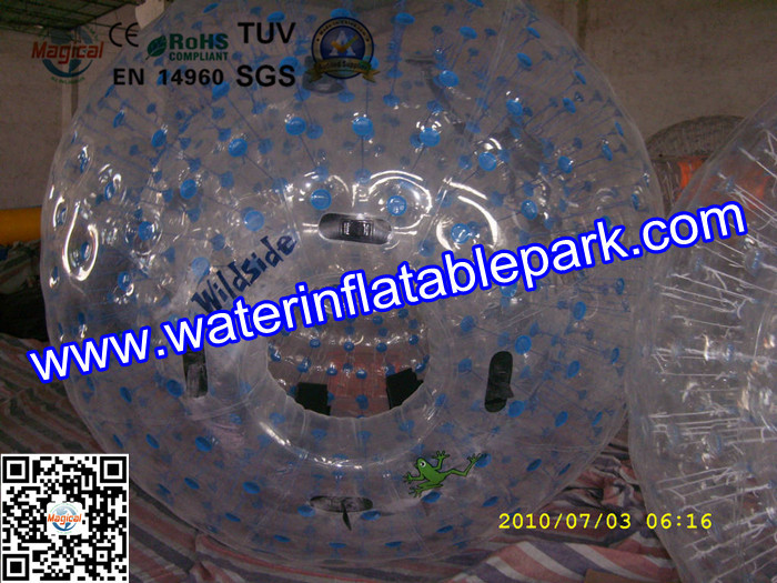 1.0mm PVC Grass Inflatable Zorb Ball / Inflatable Human Hamster Ball , Customized