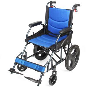 China Easy Carry Foldable Aluminum Manual Wheelchair With Flip Up Armrest wholesale