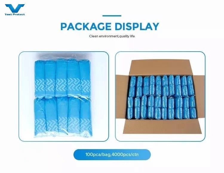 Protective Footwear Disposable Non-Woven PP CPE PE PVC Disposable Shoe Cover